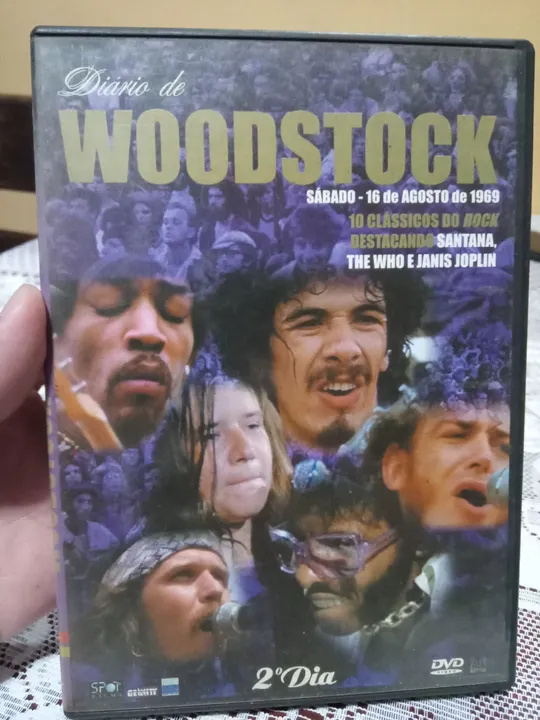 Dvd do Festival Woodstock com Janis Joplin, Jimmy Hendrix, Santana e etc.