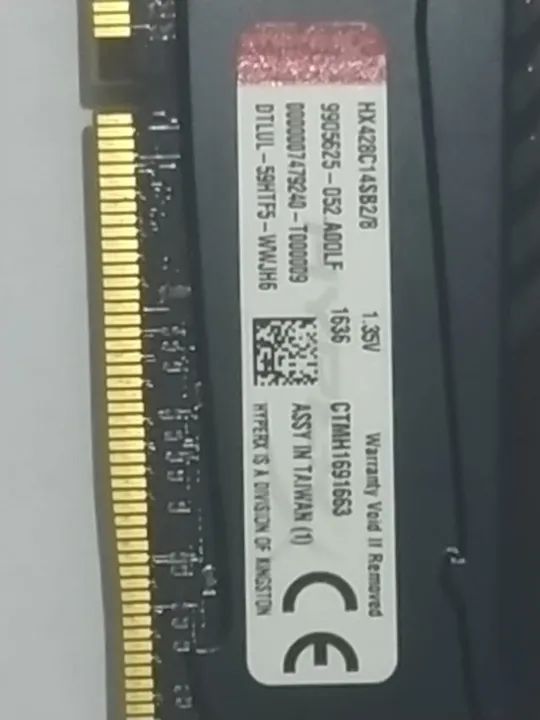 Memória Kingston Hyperx Savage 8gb DDR4 2800Mhz - HX428C14SB2/8 - Foto 2