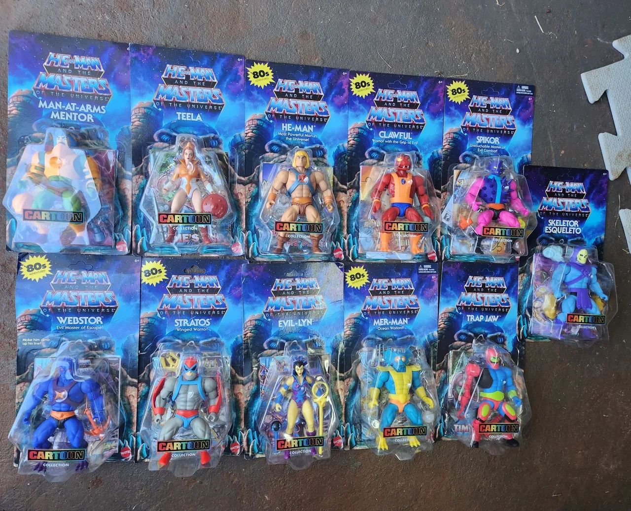 Coleção de Action Figures He-Man e os Masters do Universo