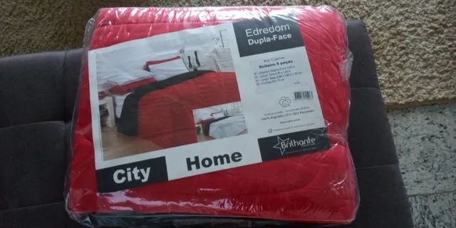 Kit enxoval solteiro 5 peças City Brilhante, em tecido de malha 100% algodão - Foto 2