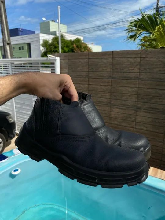 Bota Botina Resistente para Trabalho - Tamanho 43  - Foto 3