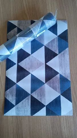 Duo de passadeira, emborrachado (120 x 40cm,  60 x 40cm)