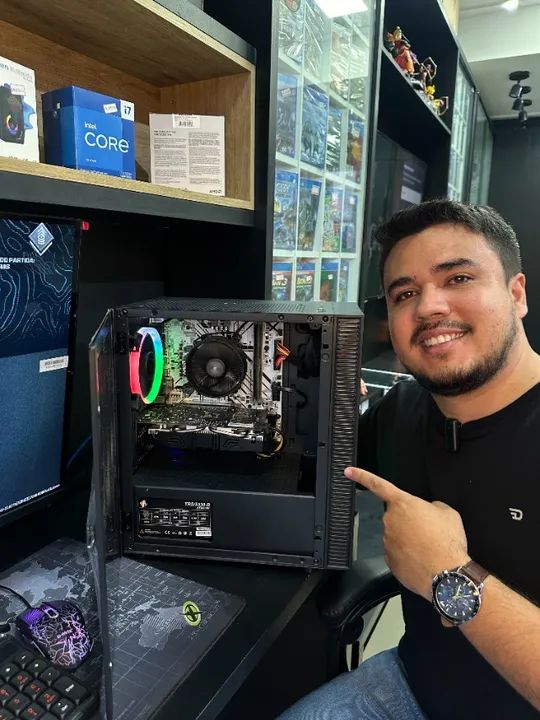 Pc gamer Ryzen 5 1500x + Placa de vídeo 1060 + 16 ram + ssd 480 - (Lojas Wiki)