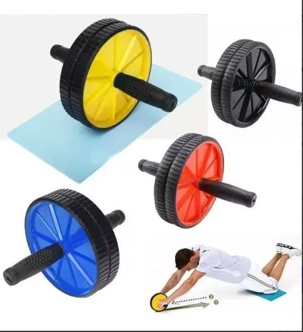 Roda para Treinos Abdominal + Tapete para Joelhos - Foto 3