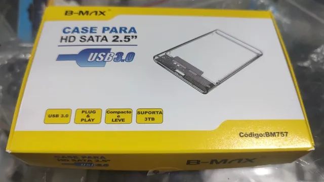 case usb 3.0 pra usar em hd 2.5 serve pra ps3 ps4 xbox 360 one pc e note - Foto 5