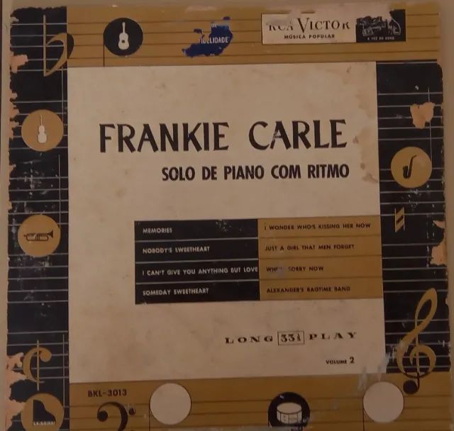 Lp 10 Pol. Frankie Carle - Solo de Piano com Ritmo - Vol 2