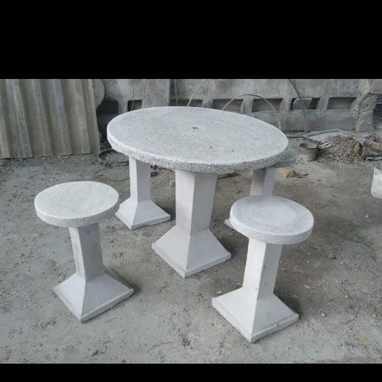 Conjunto mesa e bancos concreto ou granillite  - Foto 3