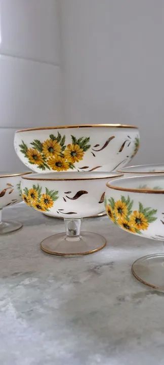 Compoteira com seis taças  - Foto 2