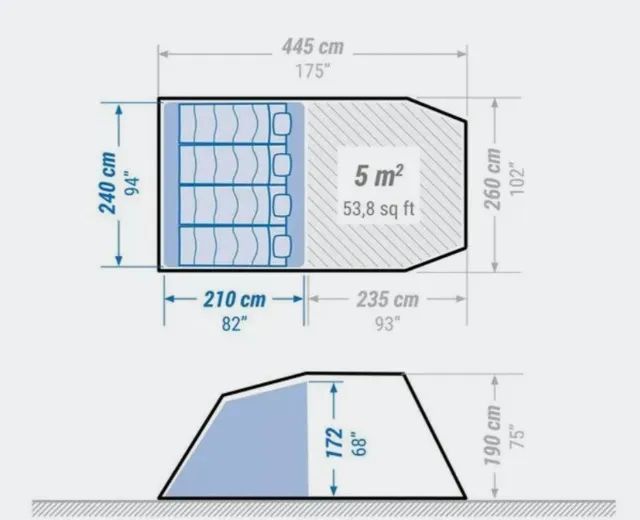 Barraca Camping Quechua Arpenaz Family 4.1 - Foto 4