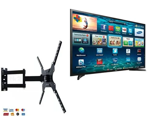 Suporte TV Articulado Inclinável Parede Painel Led Smart TV 14