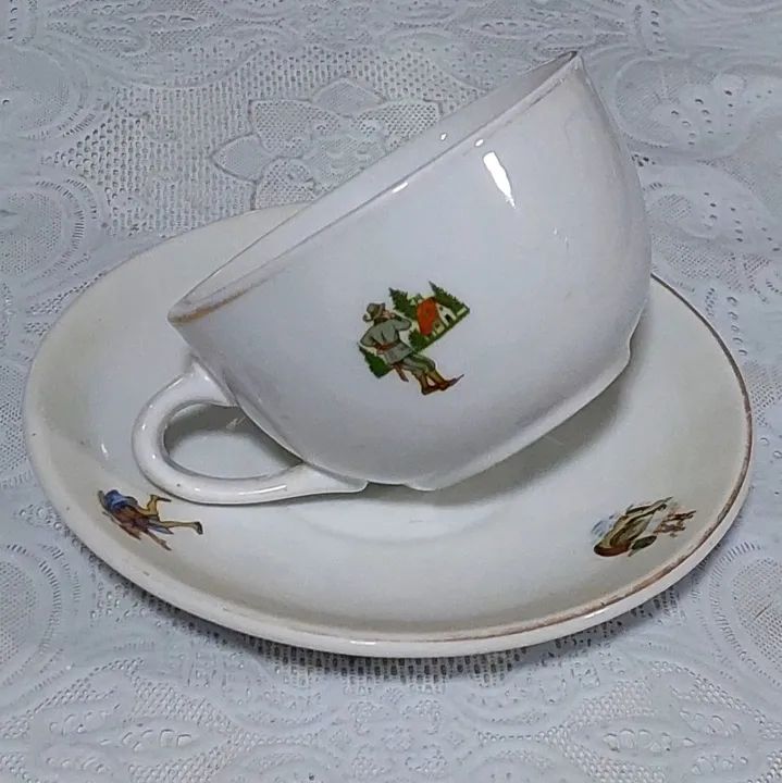 Xícara De Chá Porcelana Mauá Motivo Infatil Para Coleção - Foto 3