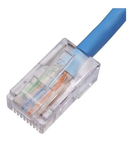 Patch Cord Cat 5e 10m T568a Azul Claro U/utp Soho Plus - Foto 2
