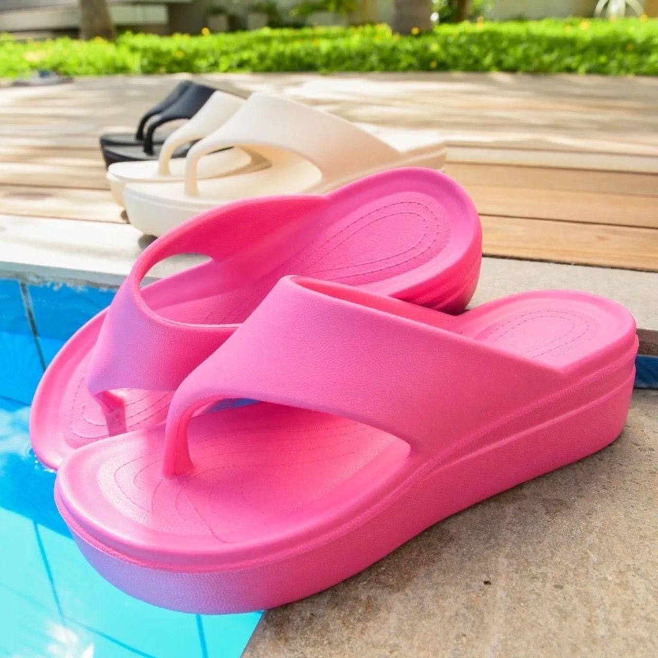 SANDALIA PLATAFORMA EVA FLAT CONFORTÁVEL LEVE PLATAFORMA - 65,00