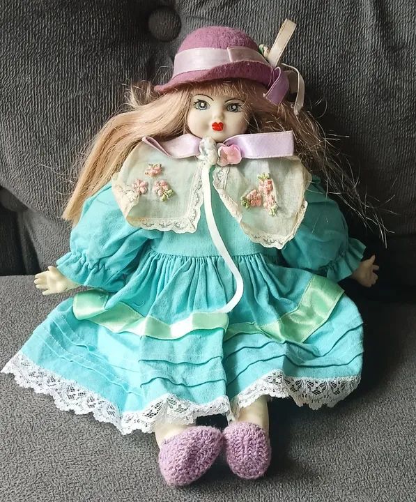 Boneca antiga 32 cm