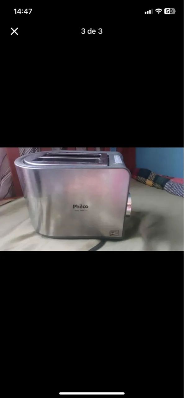 Torradeira Elétrica Cinza - Praticidade na sua cozinha! - Foto 2