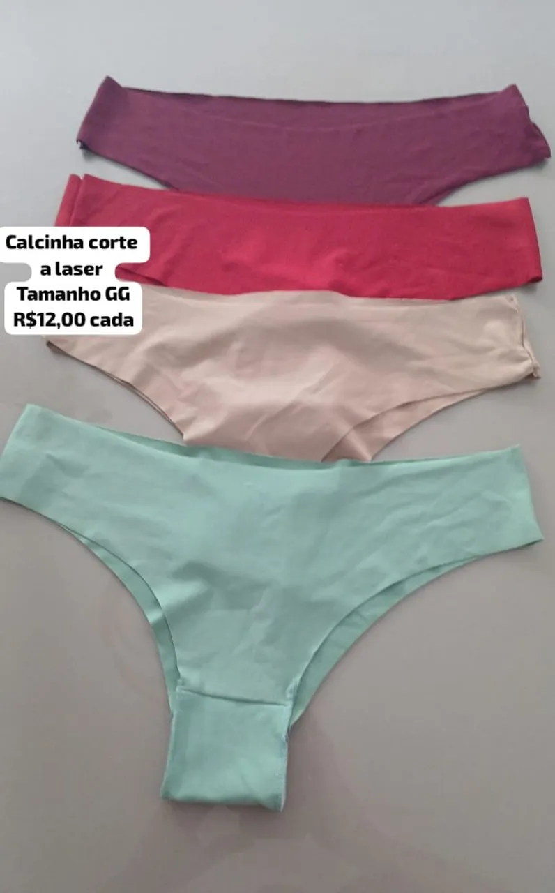 Calcinhas tamanho GG -