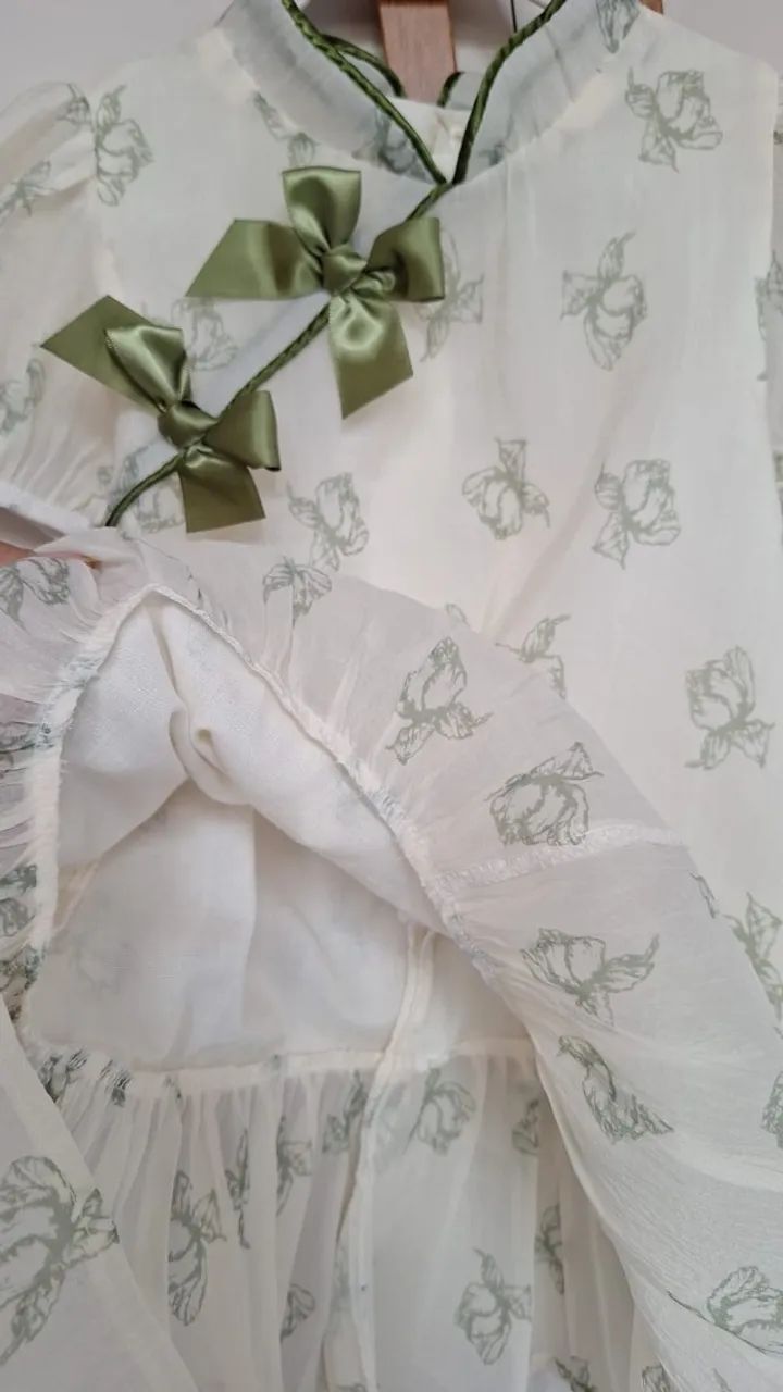 VESTIDO COREANO IMPORTADO VERDE - Foto 5