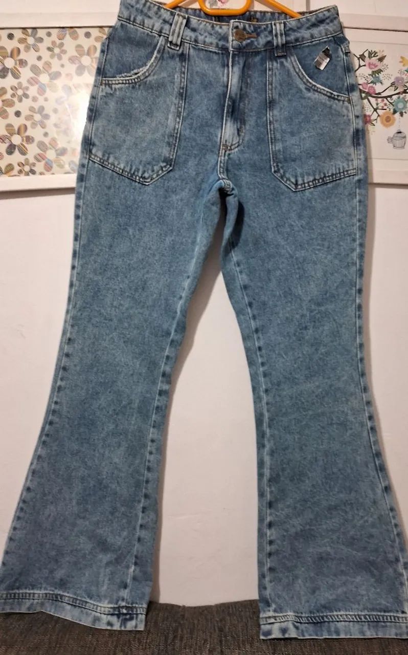 Calça Jeans Flare Azul