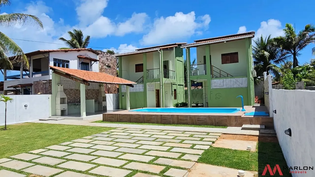 Casa / Chalé em Praia de Tabatinga, mobiliado, 4 quartos, espaço gourmet, 160m².