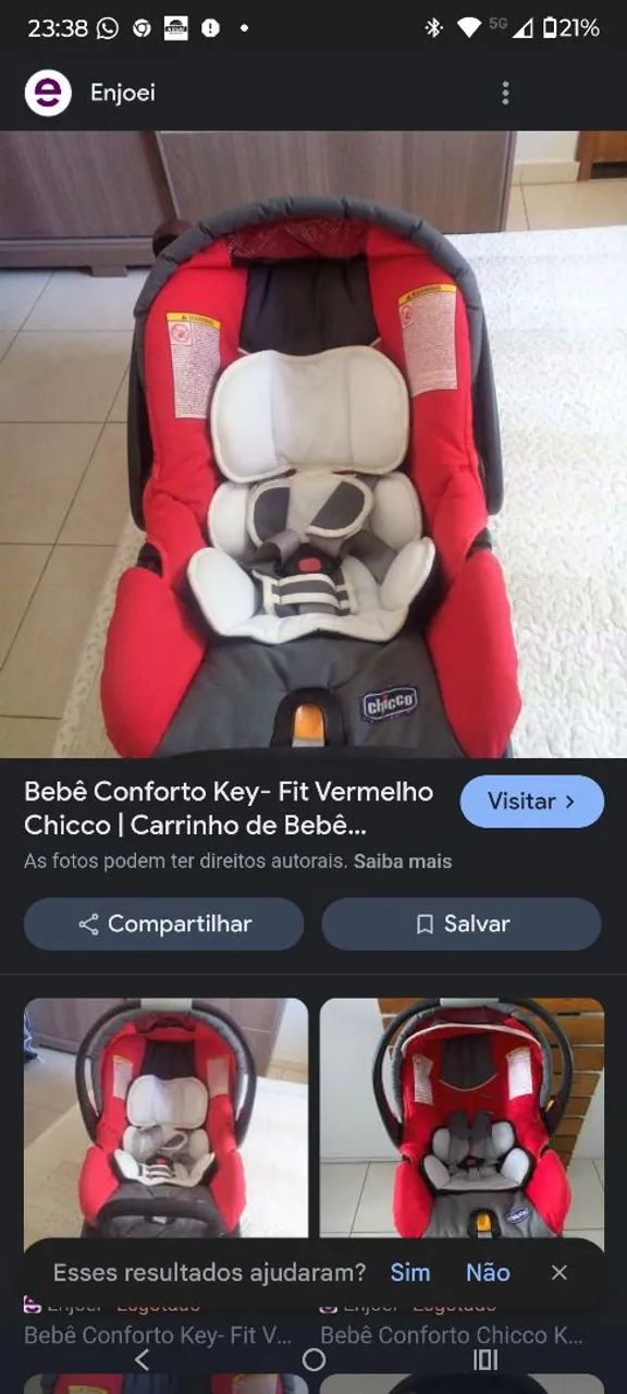 Cadeirinha Infantil Chicco - Conforto e Segurança - Foto 5