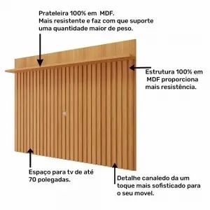 Painel Trend 100% MDF, Para Tvs ate 70" - Permobili - Foto 3