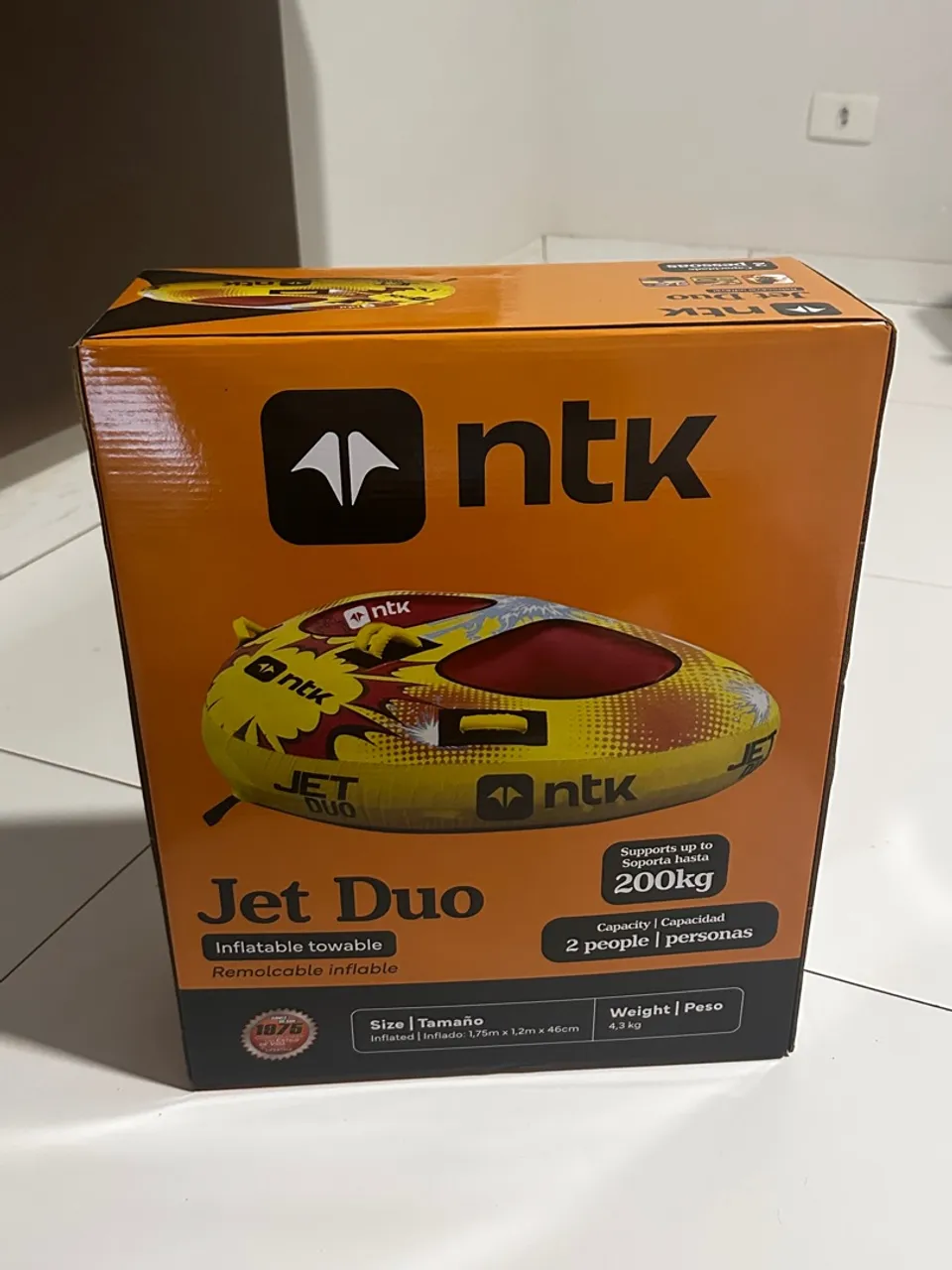 Kit Bóia Inflável Jet Duo + Cabo De Reboque Jet Nautika Ski
