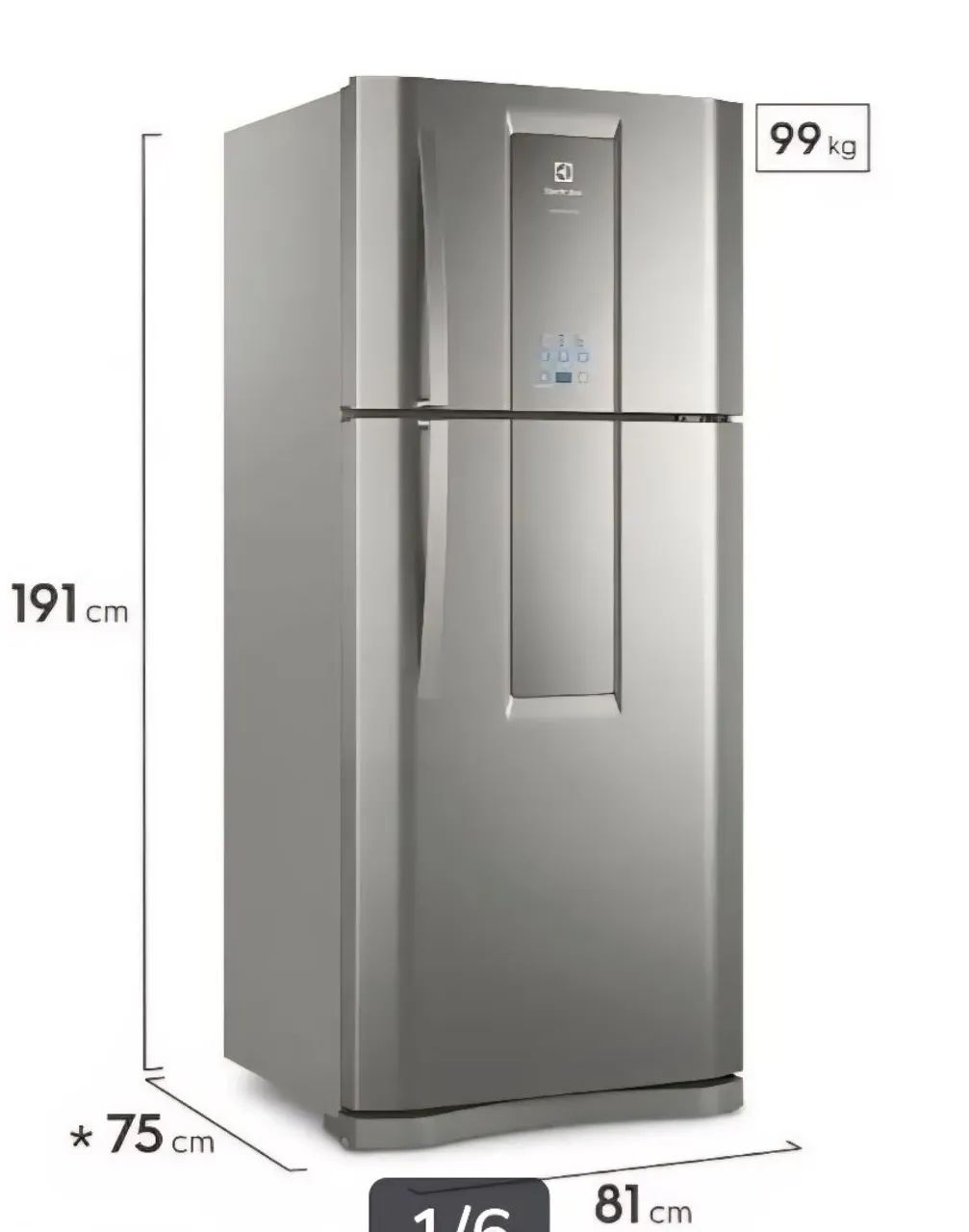 ちゃっきー様③ Geladeira Electrolux Frost Free 553L Infinity Duplex Cor Inox