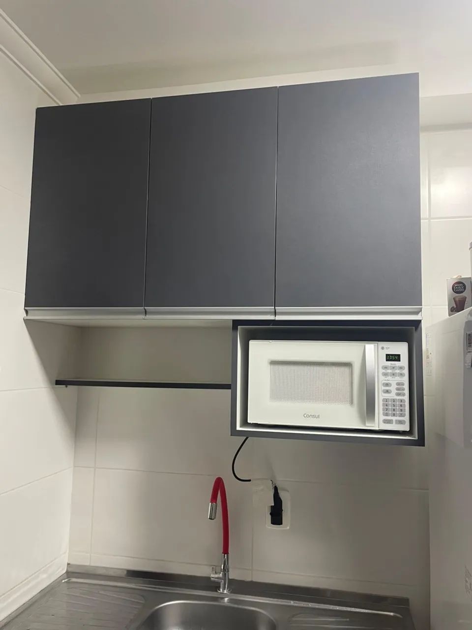 Armário de Cozinha Branco com 3 Gavetas - Foto 2