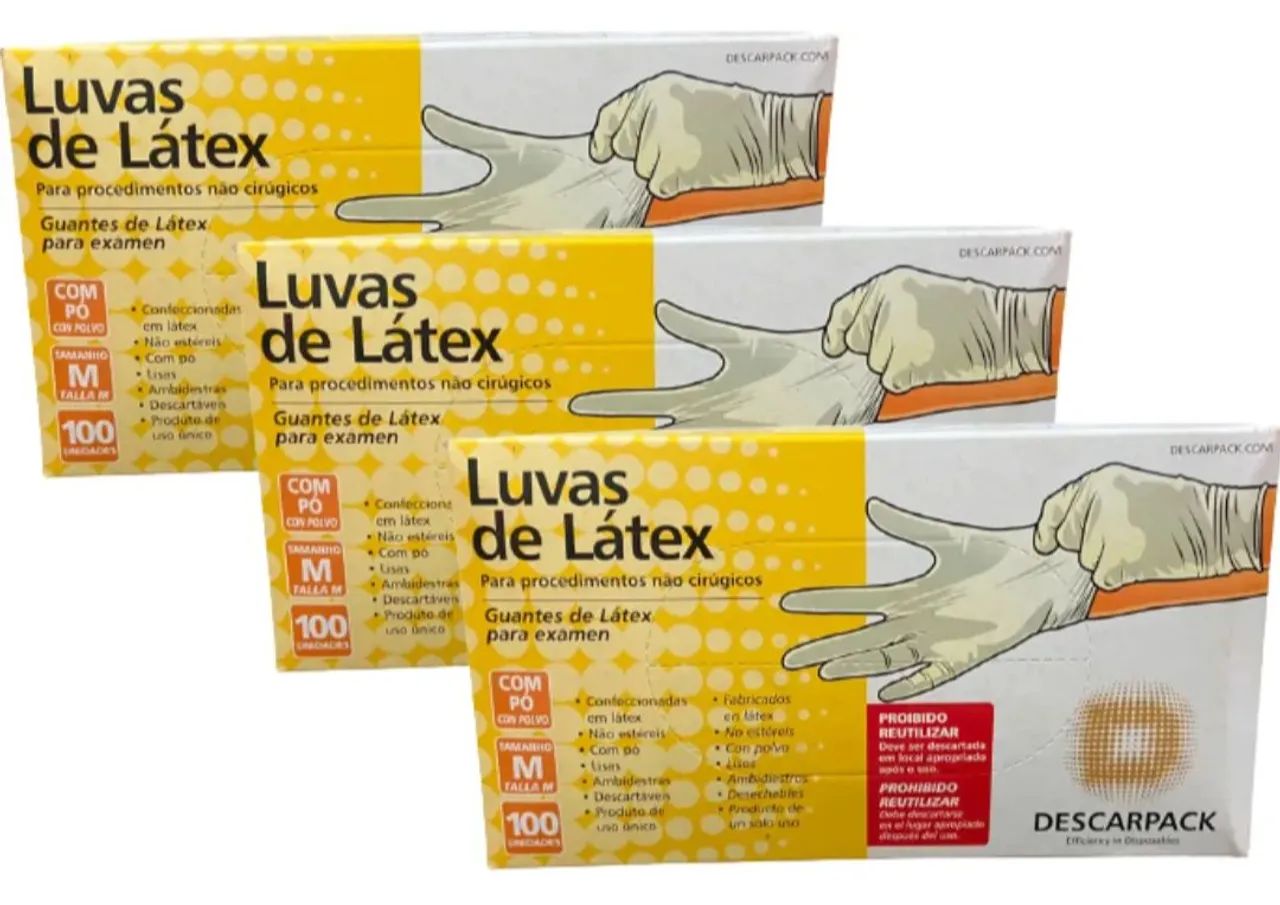 Luva látex procedimento apartir de (pp) M(P) G
