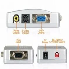 Conversor Pc Tv Vídeo Rca + S-vídeo Vga Pc Notebook Tv        - Foto 3