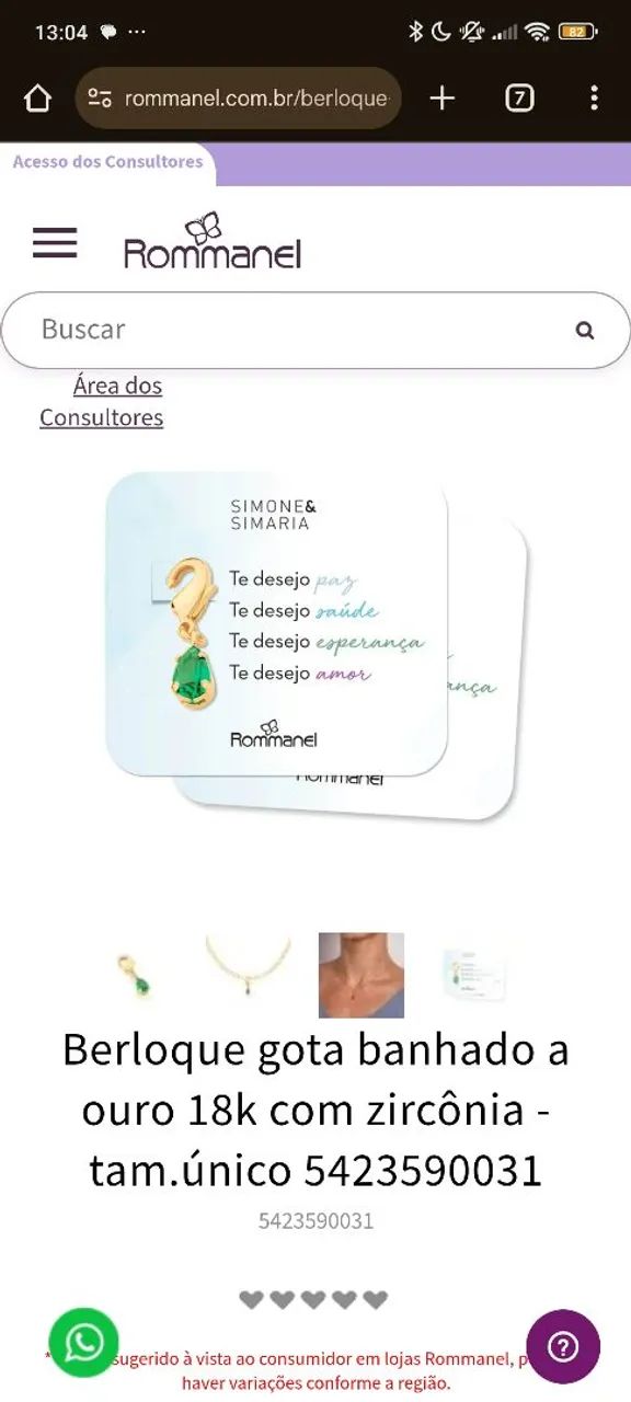 Pingente/berloque Rommanel  - Foto 4
