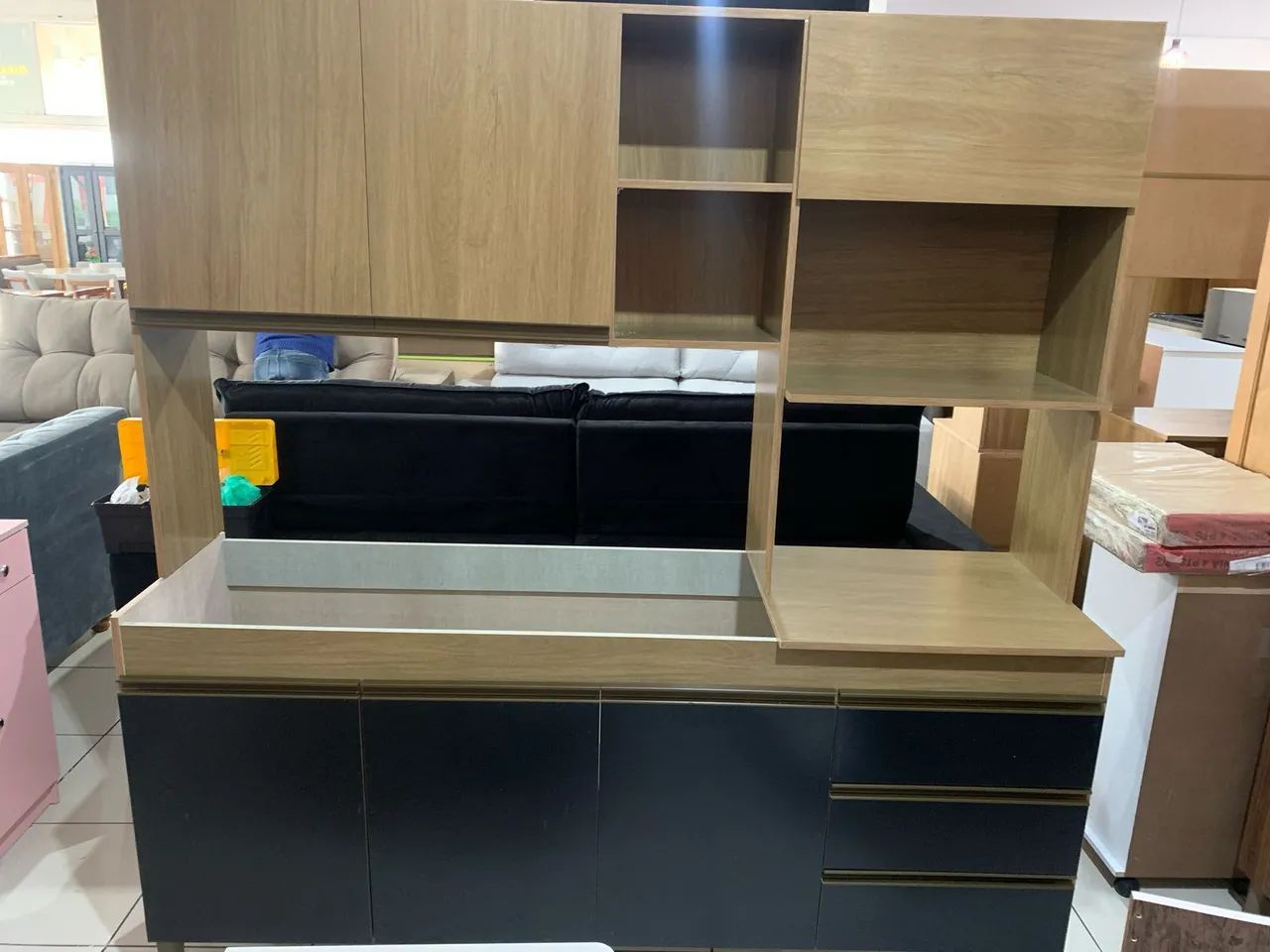 Cozinha compacta nova sem cuba 