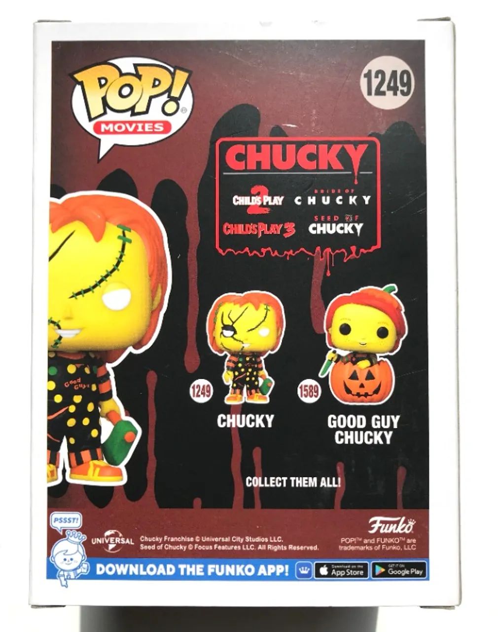 Boneco Funko Pop Chucky Com Machado Vintage Halloween 1249 - Foto 4