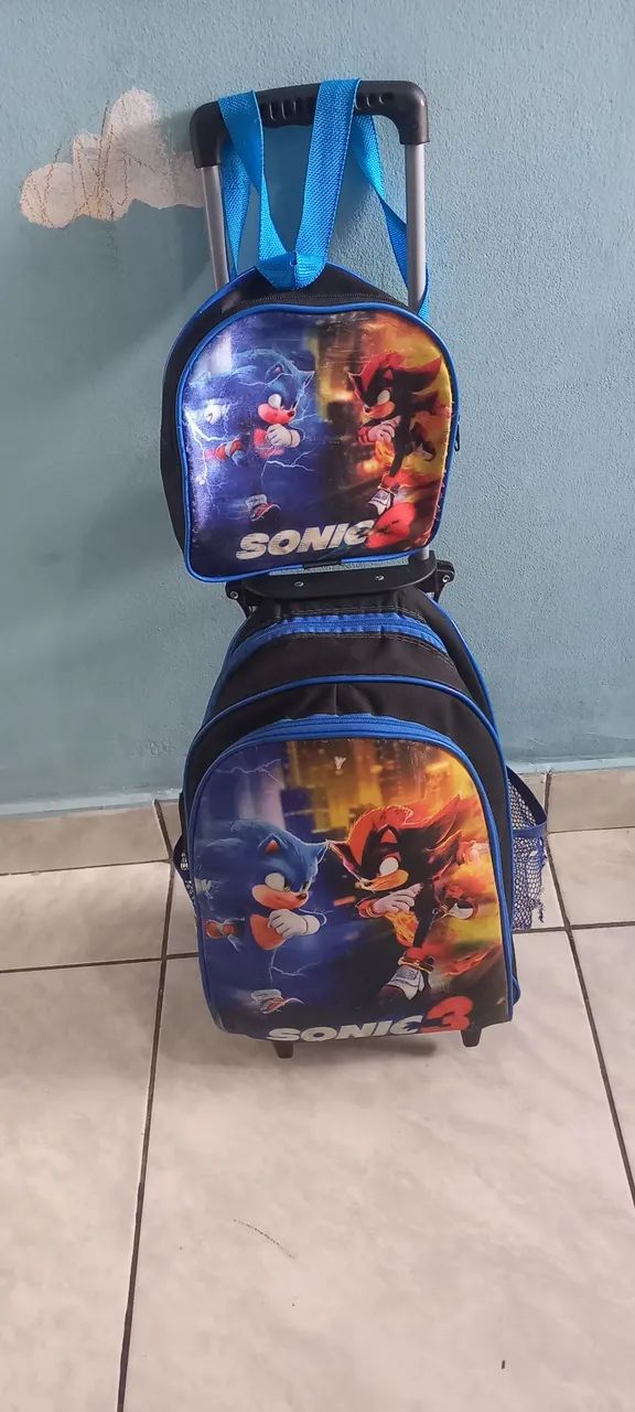 Bolsa/ mochila SONIC  com lancheira