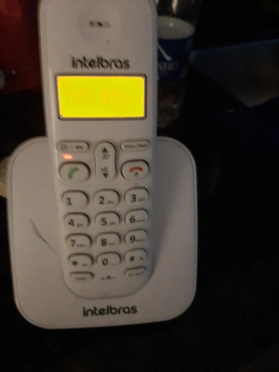 Telefone sem fio intelbras ts3110 visor luminoso identificador de chamadas