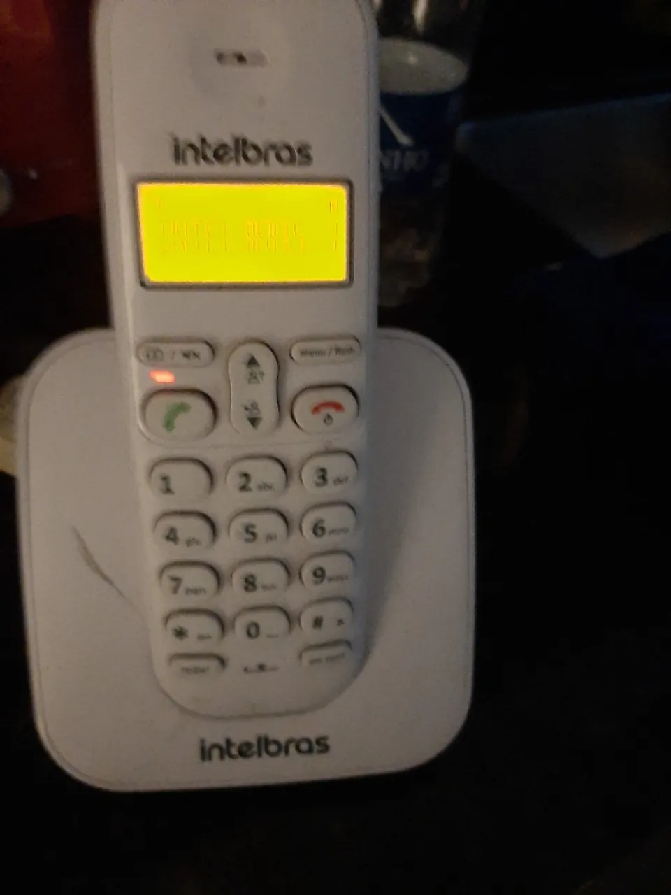 Telefone sem fio intelbras ts3110 visor luminoso identificador de chamadas