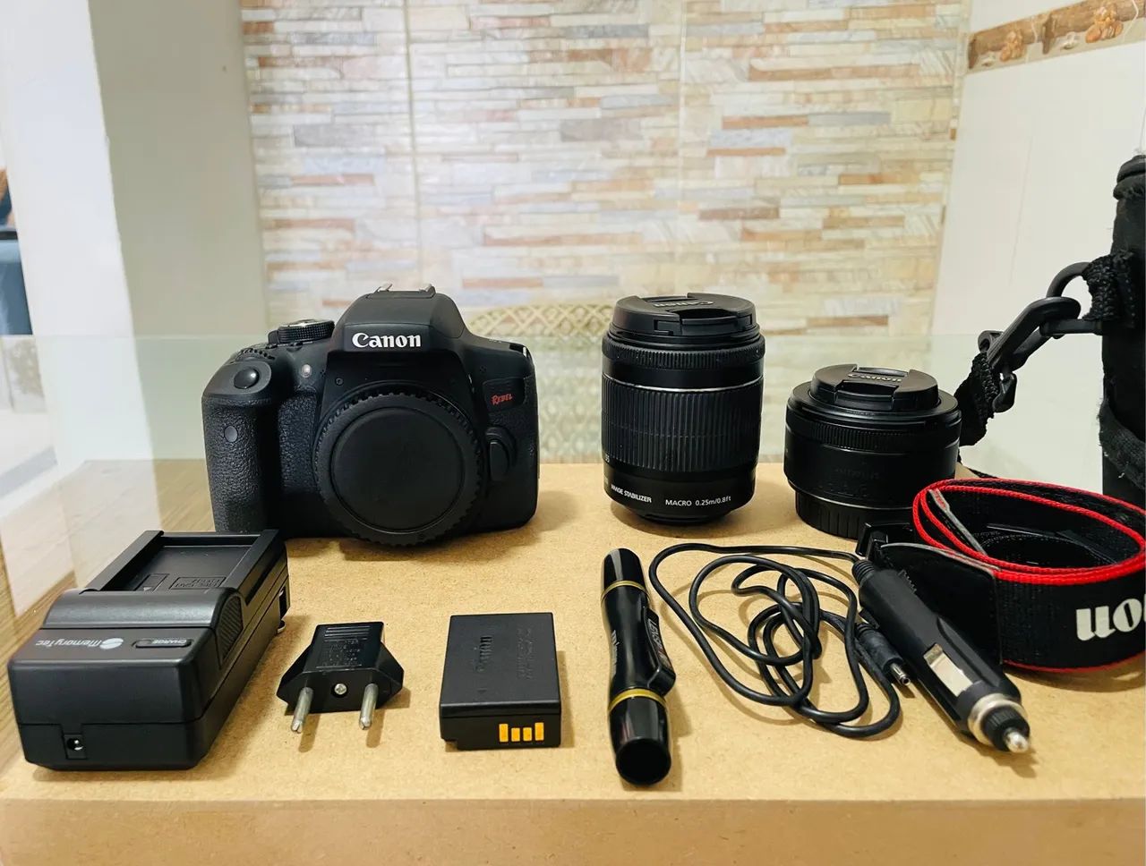 Câmera Canon Rebel com Lentes e Acessórios - Foto 2