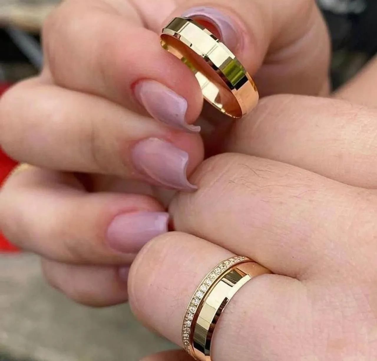 Alianças Personalizadas Sob Encomendas Casamento Compromisso Garantia  - Foto 5