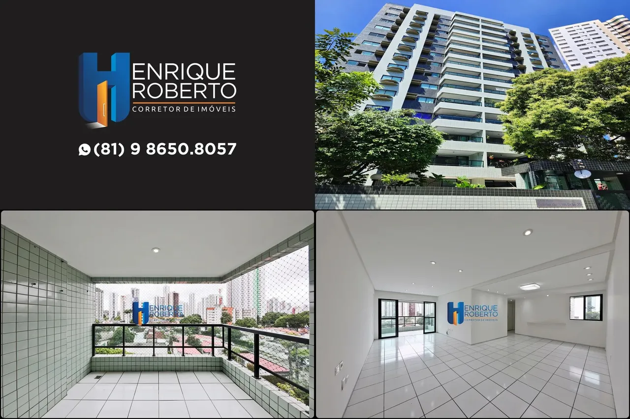 Alugo apartamento 100% nascente com 125 metros, 03 quartos (1 suíte) e 02 vagas de garagem