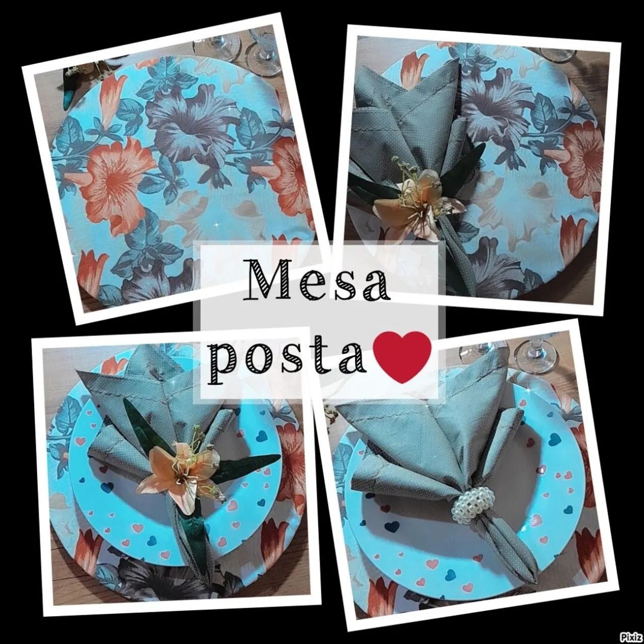 Sousplat de coração - kit com 6 peças - promoção! - Foto 2