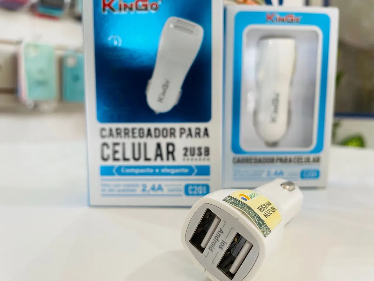 Carregador de Celular 2 USB Kingo 2,4A - Foto 5