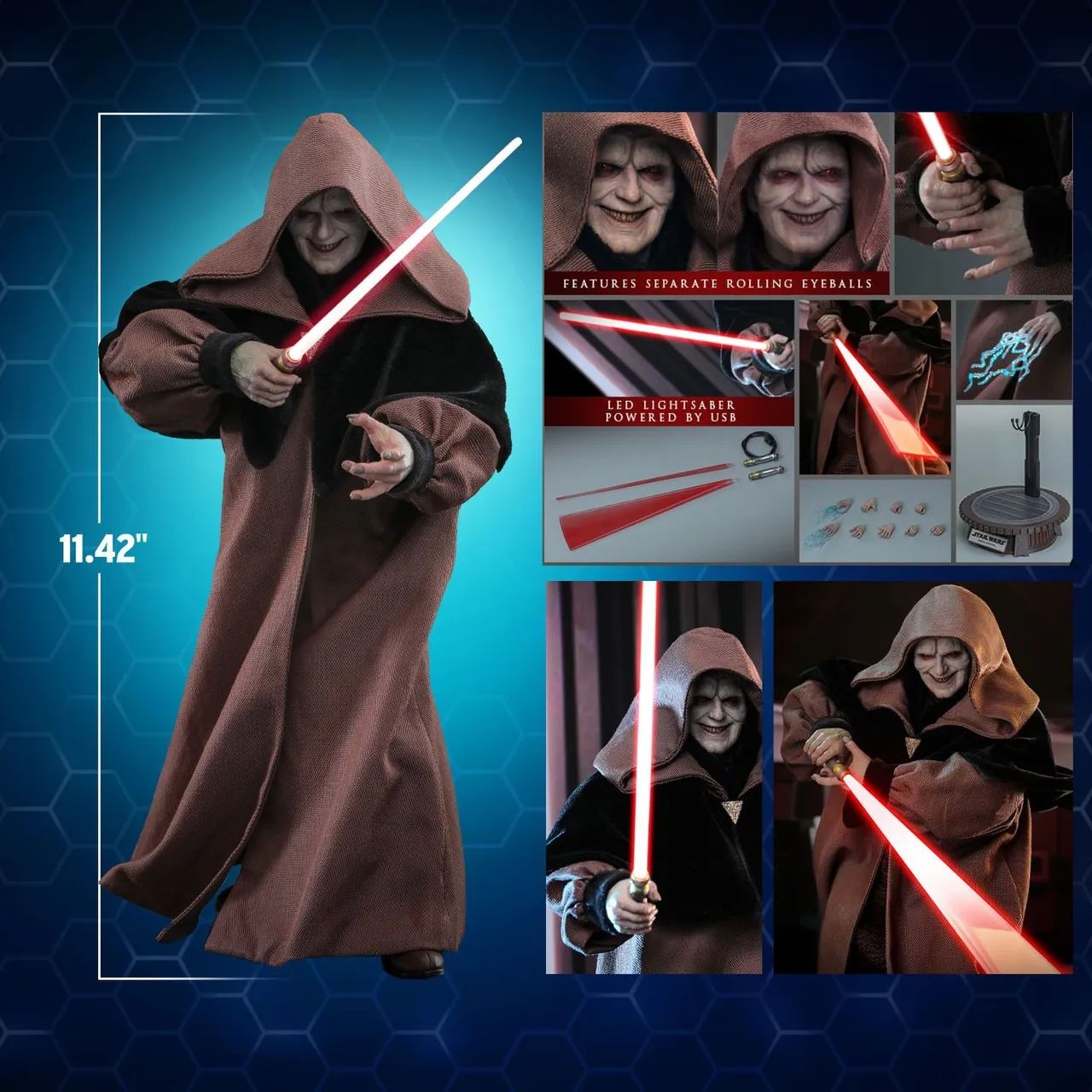 レア デッドストック新品DARTH SIDIOUS ジェダィ STAR WARS デッドストック 新品 スター・ウォーズフィギュア DARTH SIDIOUS STAR