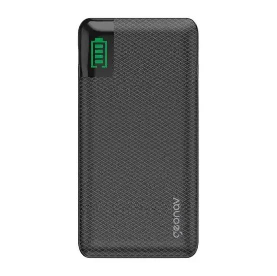 PowerBank Geonav Universal 10.000mAh, 2 portas USB + 1 porta USB-C, Led de bateria (NOVO)