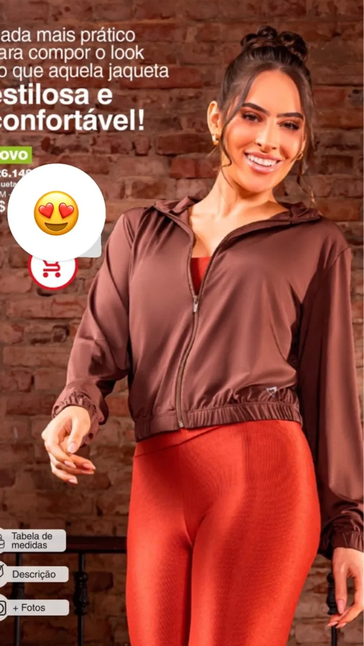 Jaqueta estilosa e confortável + Calça
