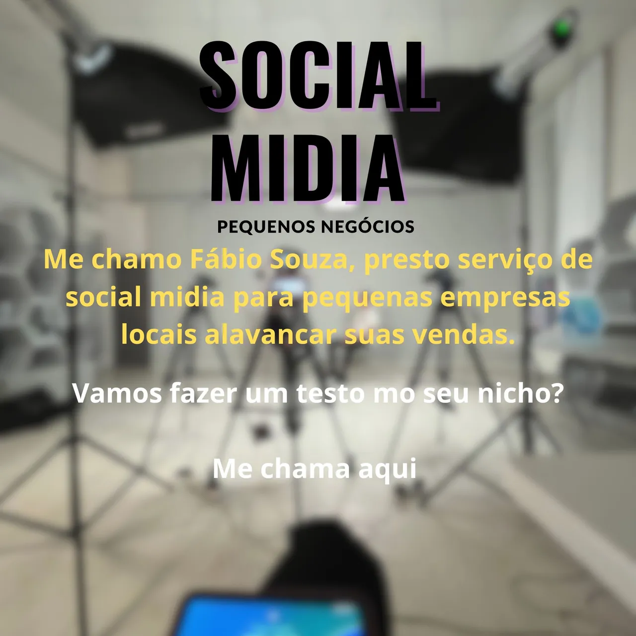 Social midia - gerador de conteúdo - pequenos negócios