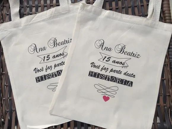 Ecobags - sacolas ecológicas 15x15 100% de algodão cru personalizadas - Foto 3