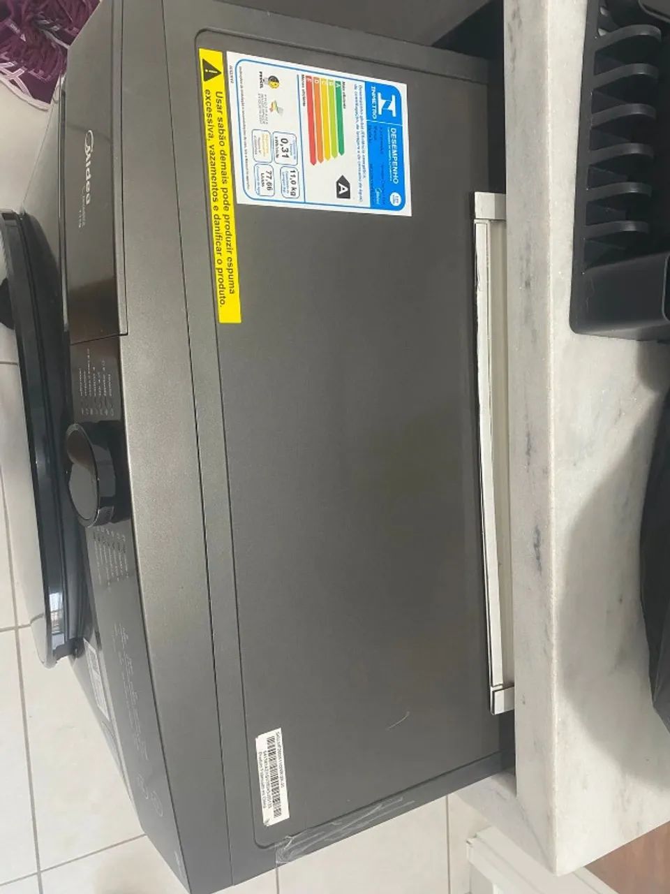 Máquina de Lavar 11kg Titanium HealthGuard Smart Midea MF200W110WB/GK-02 - Foto 2