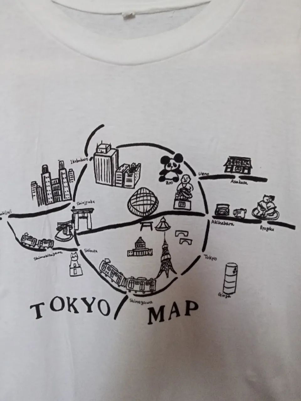 Camiseta Tokyo map