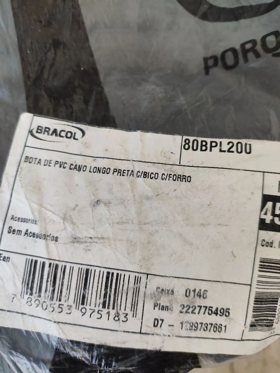 Bota PVC cano longo c bico  - Foto 2