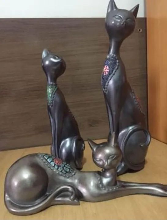Esculturas de Gato em Cerâmica (não fabrico) - Foto 6